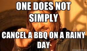 Image result for bbq in the rain